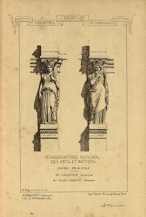 Framed Print : Architectural support, Caryatid, sculpted female figure, History of architecture, decoration and design, art, French, Victorian, 19th Century Framed Print : Architectural support, Caryatid, sculpted female figure, History of architecture, decoration and design, art, French, Victorian, 19th Century