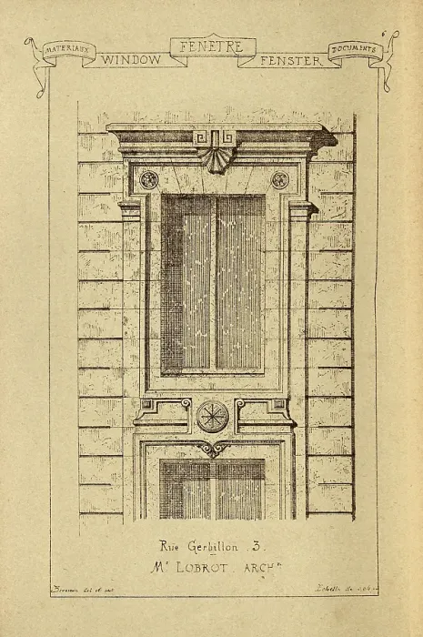 Framed Print : Architectural window frame, casement, History of architecture, decoration and design, art, French, Victorian, 19th Century Framed Print : Architectural window frame, casement, History of architecture, decoration and design, art, French, Victorian, 19th Century