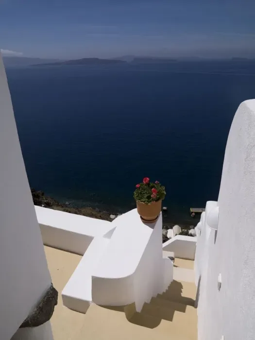 Framed Print : Architecture with a view, Santorini, Greece Framed Print : Architecture with a view, Santorini, Greece
