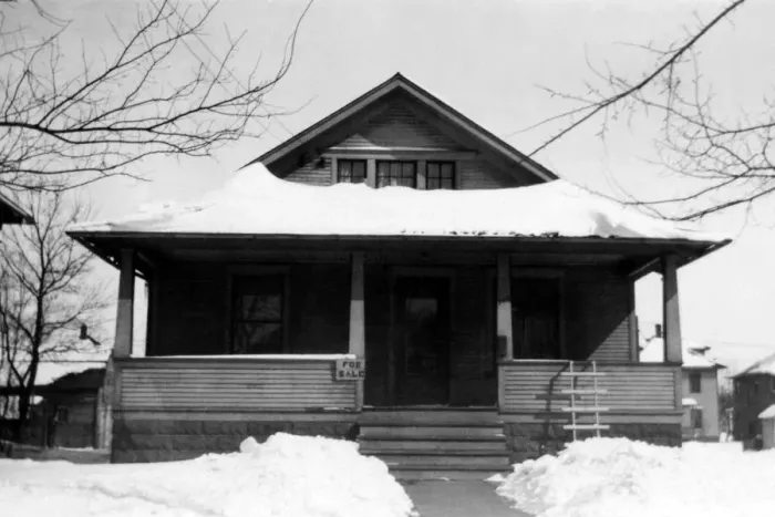 Framed Print : archival, black & white, exterior, front porch, historical, home, house, low angle view Framed Print : archival, black & white, exterior, front porch, historical, home, house, low angle view