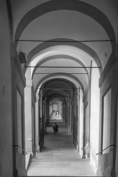 Framed Print : Archway. San Luca arcades in Bologna, Italy Framed Print : Archway. San Luca arcades in Bologna, Italy
