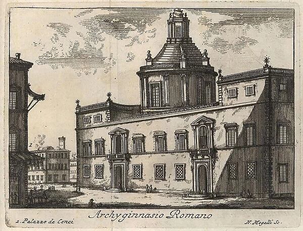 Archyginnasio Romano, Rome, Italy, 1767, digital reproduction of an 18th century original, original date unknown