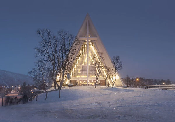 Arctic Cathedral at night
