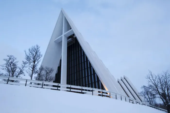 Framed Print : Arctic Cathedral or Tromsdalen Kirke church, in winter, Tromso, Norway, Europe Framed Print : Arctic Cathedral or Tromsdalen Kirke church, in winter, Tromso, Norway, Europe