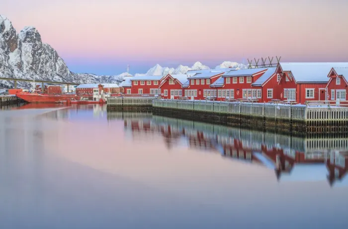 Framed Print : Arctic sunset Svollvaer Norway Framed Print : Arctic sunset Svollvaer Norway