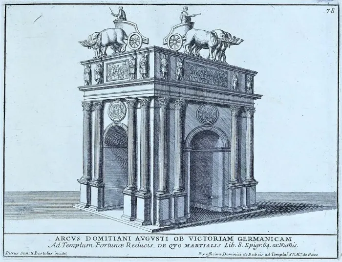 Framed Print : Arcus Traiani Augusti ob Victoriam Germanicam, a Roman victory arch based on a coinage, erected for the Emperor Trajan in honour of military victories in Germania, historical Rome, Italy, 1625, Rome, digital reproduction of an 18th century original Framed Print : Arcus Traiani Augusti ob Victoriam Germanicam, a Roman victory arch based on a coinage, erected for the Emperor Trajan in honour of military victories in Germania, historical Rome, Italy, 1625, Rome, digital reproduction of an 18th century original