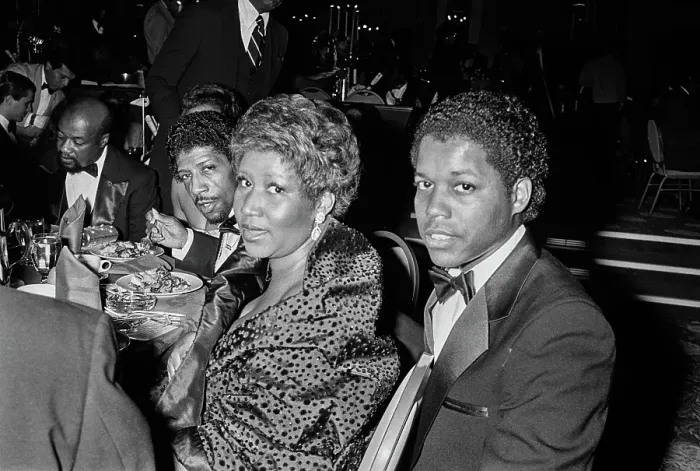 Framed Print : Aretha Franklin at Fundraising Event, 1982 Framed Print : Aretha Franklin at Fundraising Event, 1982