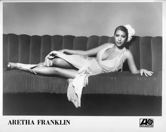 Framed Print : Aretha Franklin Reclining Portrait