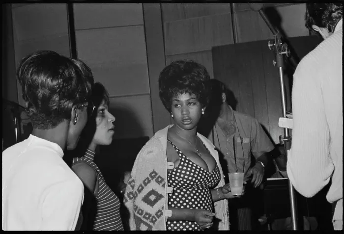 Framed Print : Aretha Franklin In The Studio