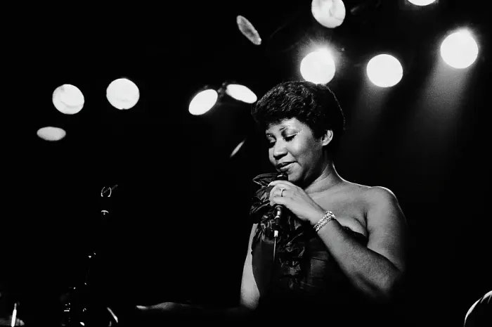 Framed Print : Aretha On Stage Framed Print : Aretha On Stage
