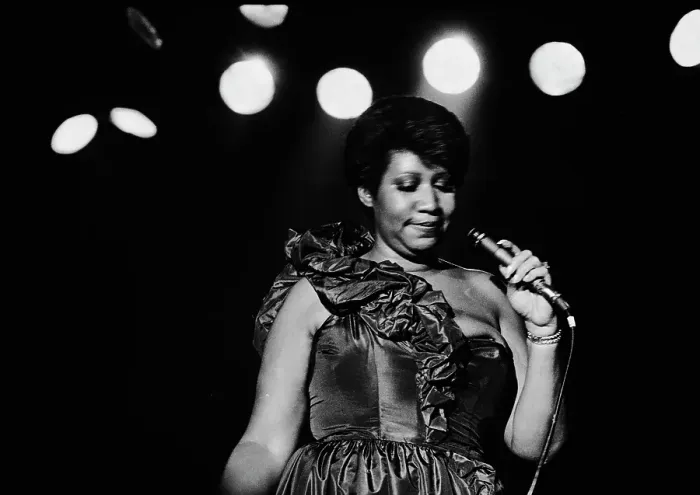 Framed Print : Aretha On Stage Framed Print : Aretha On Stage