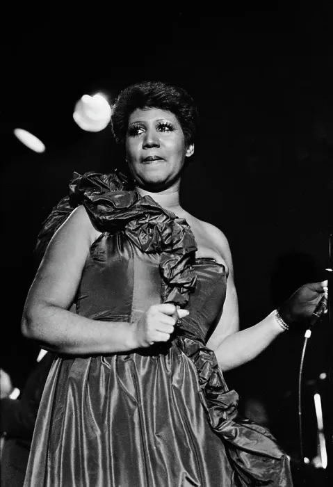 Framed Print : Aretha On Stage Framed Print : Aretha On Stage