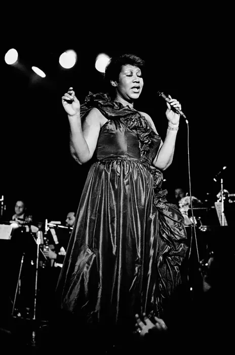 Framed Print : Aretha On Stage Framed Print : Aretha On Stage