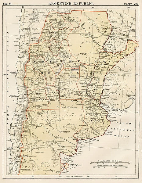 Argentine map 1878
