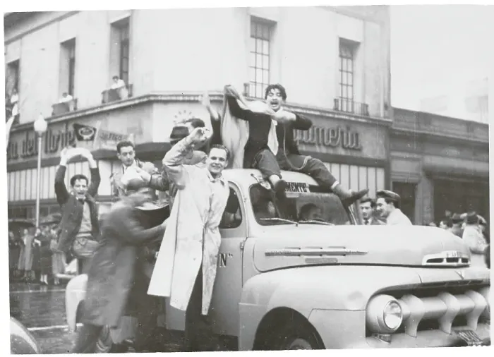 Framed Print : Argentinian Students in Truck Framed Print : Argentinian Students in Truck