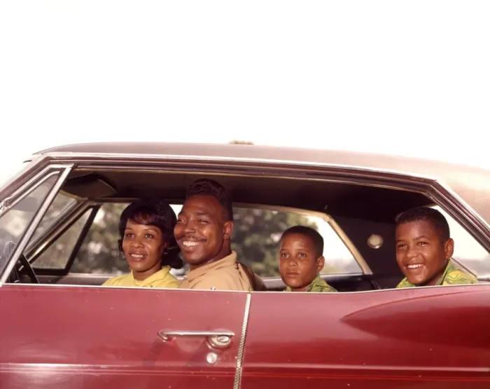 Framed Print : Arican-American Family Man Woman 2 Children Boys Mother Father Families In Car Automobile Cars Framed Print : Arican-American Family Man Woman 2 Children Boys Mother Father Families In Car Automobile Cars