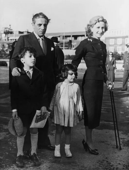 Framed Print : Aristotle and Athina Onassis with Children