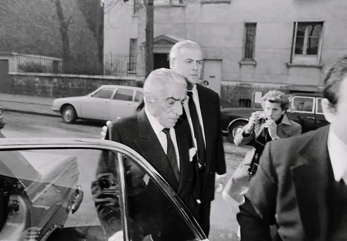 Framed Print : Aristotle Onassis and Bodyguard Leaving Limousine Framed Print : Aristotle Onassis and Bodyguard Leaving Limousine