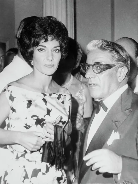 Framed Print : Aristotle Onassis and Maria Callas at Party Framed Print : Aristotle Onassis and Maria Callas at Party