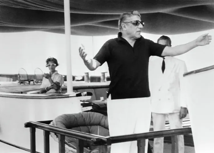 Framed Print : Aristotle Onassis on Yacht