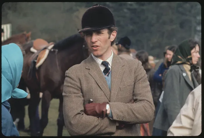 Framed Print : ark Phillips Standing in Front of His Horse Framed Print : ark Phillips Standing in Front of His Horse