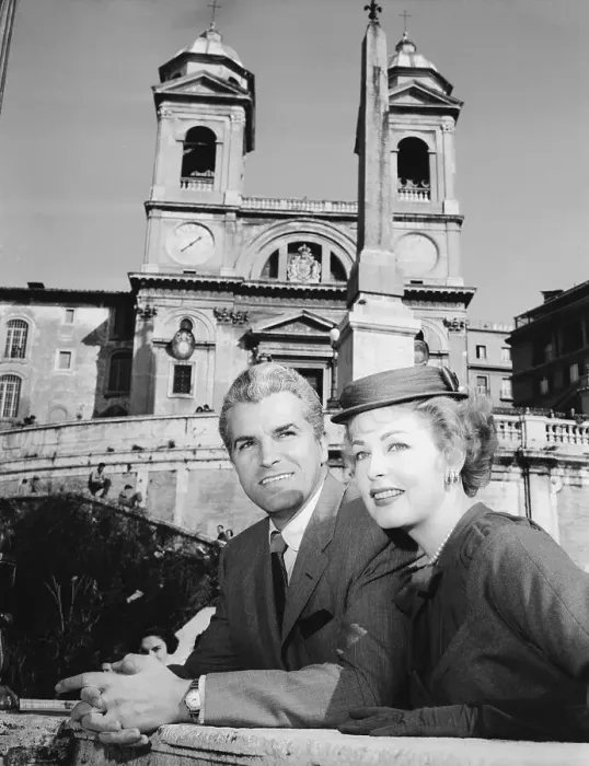 Framed Print : Arlene Dahl and Fernando Lamas in Rome Framed Print : Arlene Dahl and Fernando Lamas in Rome