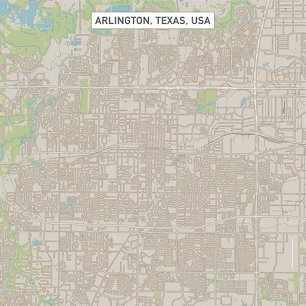 Arlington Texas US City Street Map