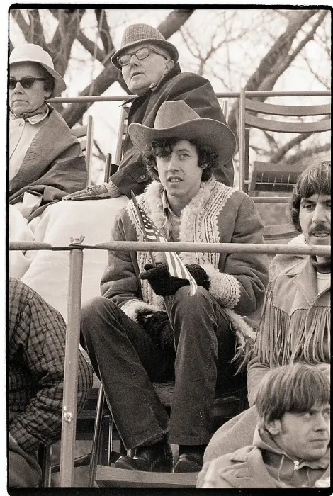 Framed Print : Arlo Guthrie Seated Holding Flag Framed Print : Arlo Guthrie Seated Holding Flag