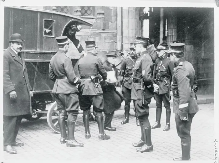 Framed Print : Armand Jeannes Arriving at Court Framed Print : Armand Jeannes Arriving at Court