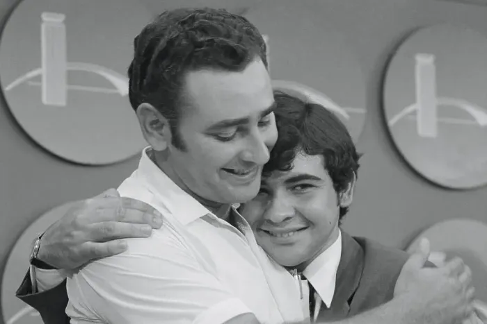 Framed Print : Armando Ramirez Hugging His Uncle Framed Print : Armando Ramirez Hugging His Uncle