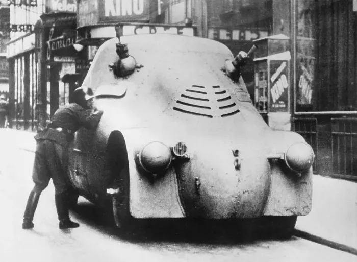 Framed Print : Armored Car in 1934 Vienna Framed Print : Armored Car in 1934 Vienna