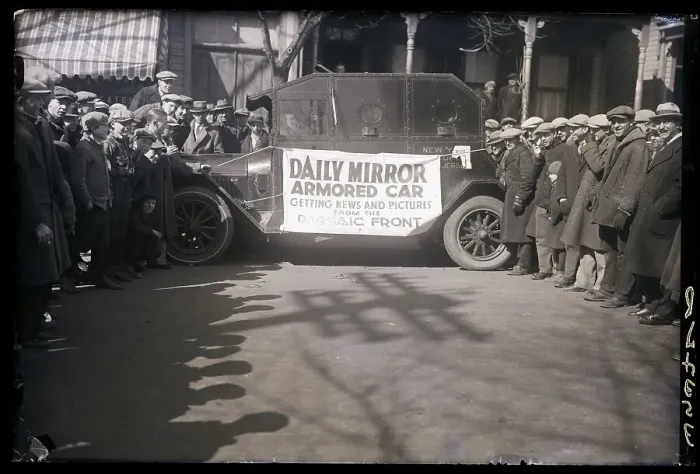 Framed Print : Armored Car Used by Daily Mirror Framed Print : Armored Car Used by Daily Mirror