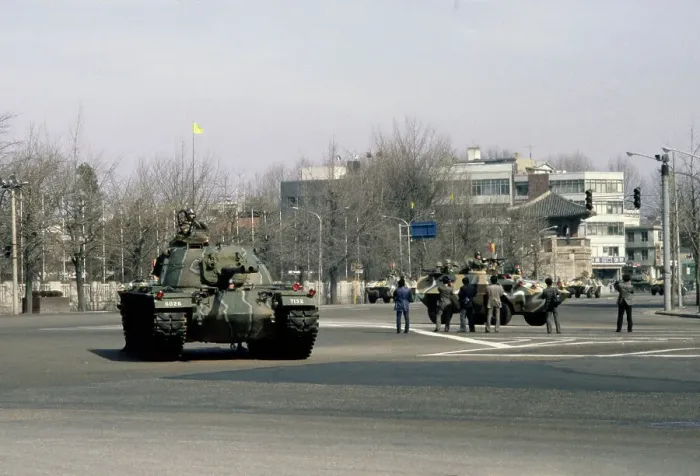 Framed Print : Armoured Tanks In Seoul Framed Print : Armoured Tanks In Seoul