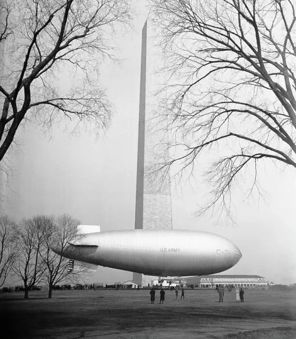 Framed Print : Army Blimp by Washington Monument Framed Print : Army Blimp by Washington Monument