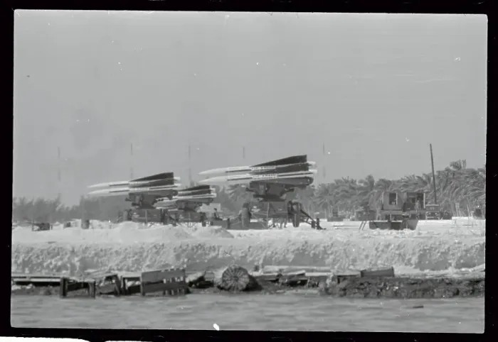 Framed Print : Army Missiles Being Manned for Action Framed Print : Army Missiles Being Manned for Action
