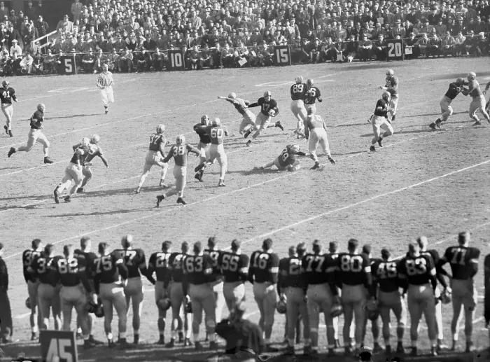 Framed Print : Army and Notre Dame Players in Action Framed Print : Army and Notre Dame Players in Action