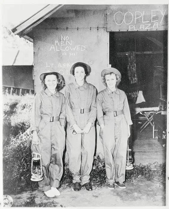 Framed Print : Army Nurses as Guards with Kerosene Lamp Framed Print : Army Nurses as Guards with Kerosene Lamp