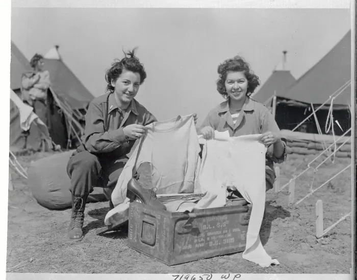 Framed Print : US Army Nurses Unpack Framed Print : US Army Nurses Unpack