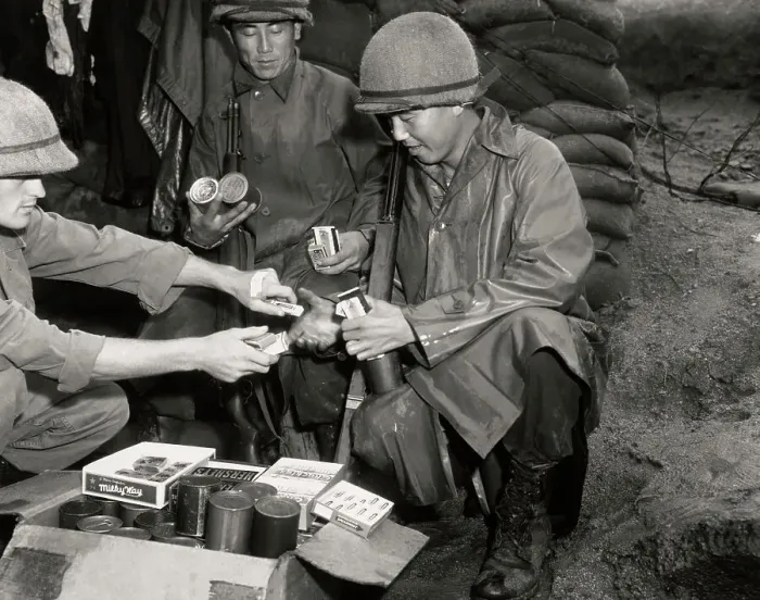 Framed Print : Army Rations For Korean Soldiers Framed Print : Army Rations For Korean Soldiers