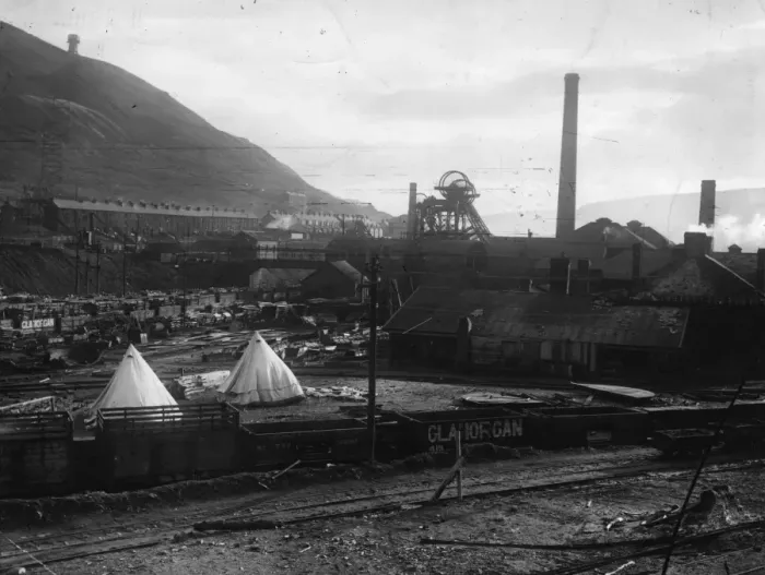 Framed Print : Army At Tonypandy Framed Print : Army At Tonypandy