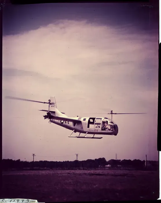 Framed Print : US Army XV-3 Convertiplane Hovering