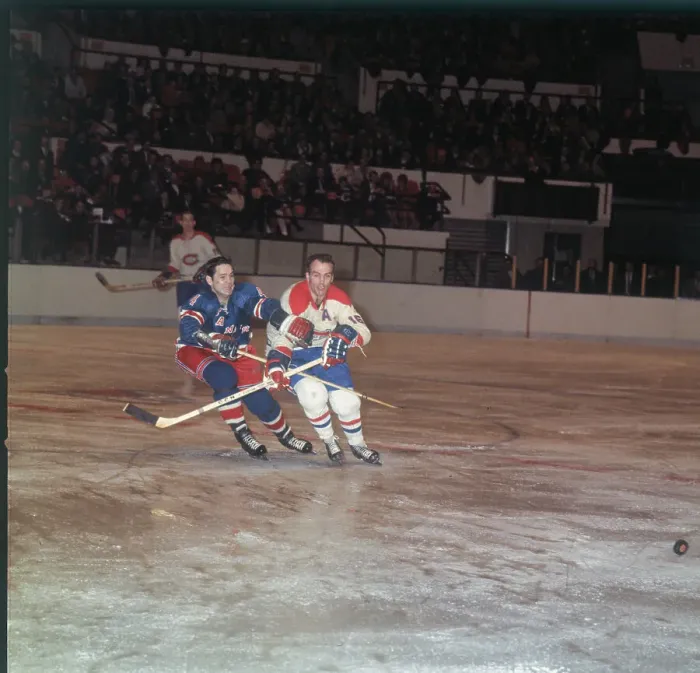 Framed Print : Arnie Brown and Henri Richard Guarding Each Other Framed Print : Arnie Brown and Henri Richard Guarding Each Other