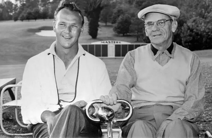 Framed Print : Arnold Palmer and Cliff Roberts in Golf Cart Framed Print : Arnold Palmer and Cliff Roberts in Golf Cart