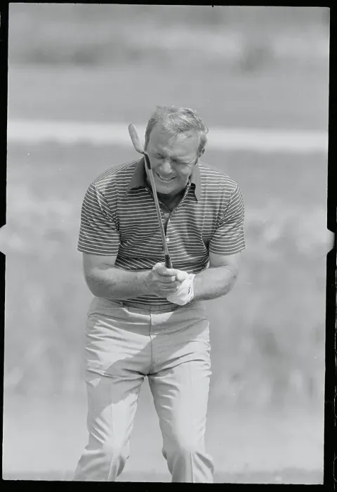 Framed Print : Arnold Palmer Expressing Excitement Framed Print : Arnold Palmer Expressing Excitement