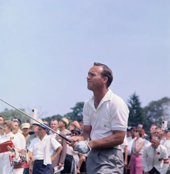 Framed Print : Arnold Palmer Holding Golf Club Framed Print : Arnold Palmer Holding Golf Club
