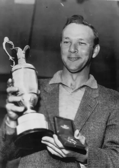 Framed Print : Arnold Palmer Holding Trophy Framed Print : Arnold Palmer Holding Trophy