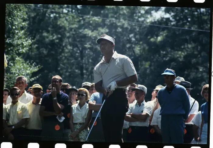 Framed Print : Arnold Palmer Kneeling Down Framed Print : Arnold Palmer Kneeling Down