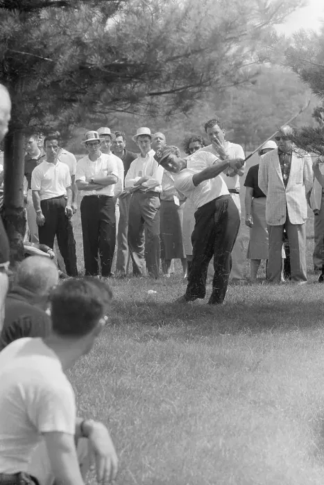 Framed Print : Arnold Palmer Swinging His Club