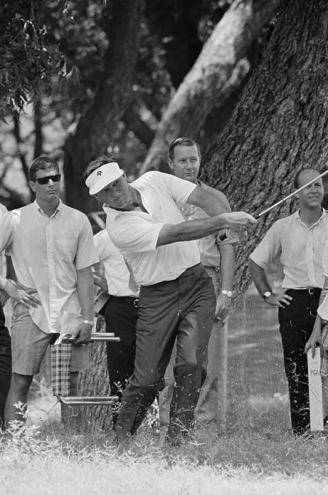 Framed Print : Arnold Palmer Swinging with His Golf Club Framed Print : Arnold Palmer Swinging with His Golf Club