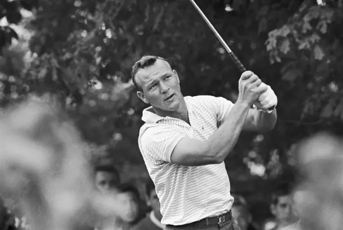 Framed Print : Arnold Palmer Teeing Off Framed Print : Arnold Palmer Teeing Off